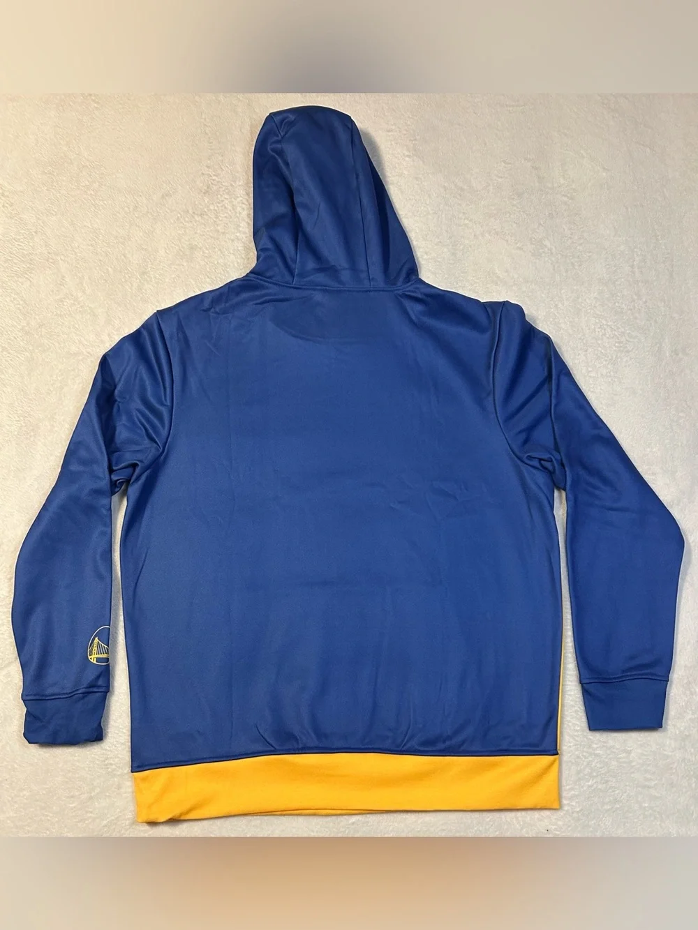 NBA Blue and Yellow Golden State Warriors Pullover Hoodie